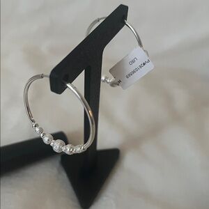 Elegant Sterling Silver Hoop Earrings